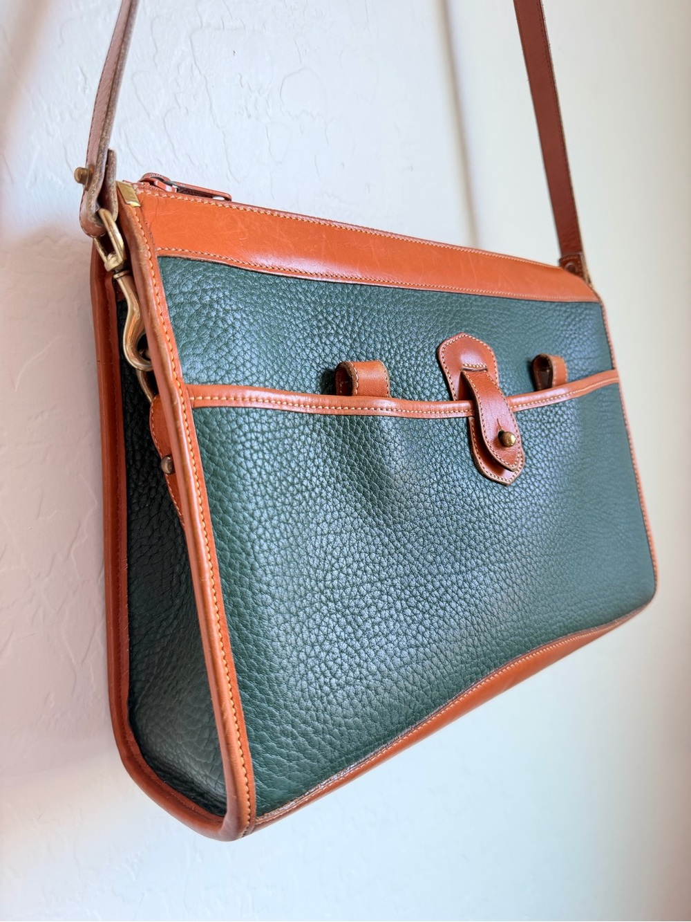 Vintage Dooney & Bourke AWL Satchel Crossbody Bag - Picture 3 of 14